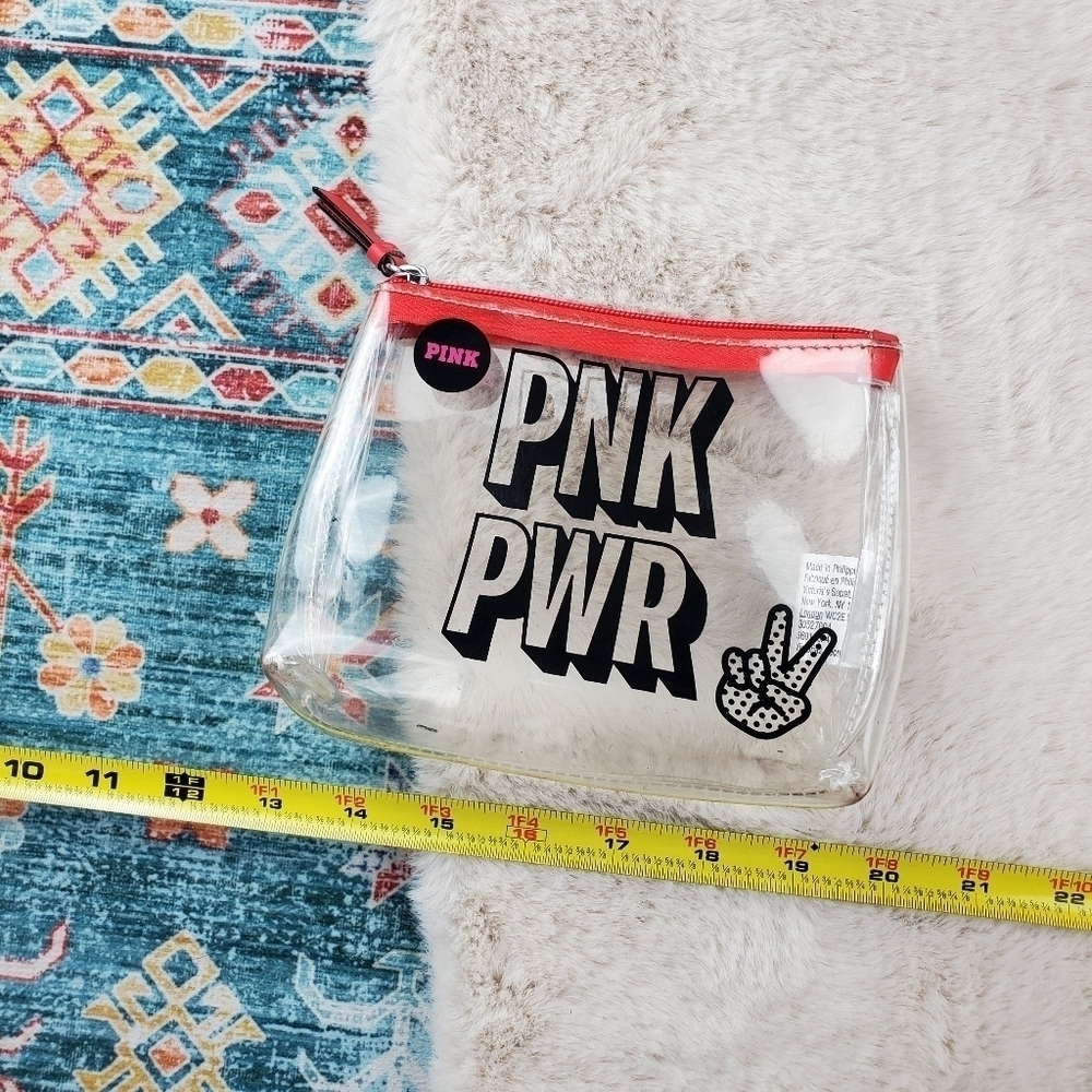 Victoria's Secret PINK PWR Clear Cosmetic Bag - Picture 6 of 6